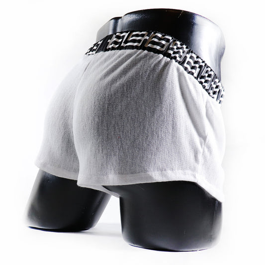 A- MINI - SHORT TRANSPARENT 69 – BLANC
