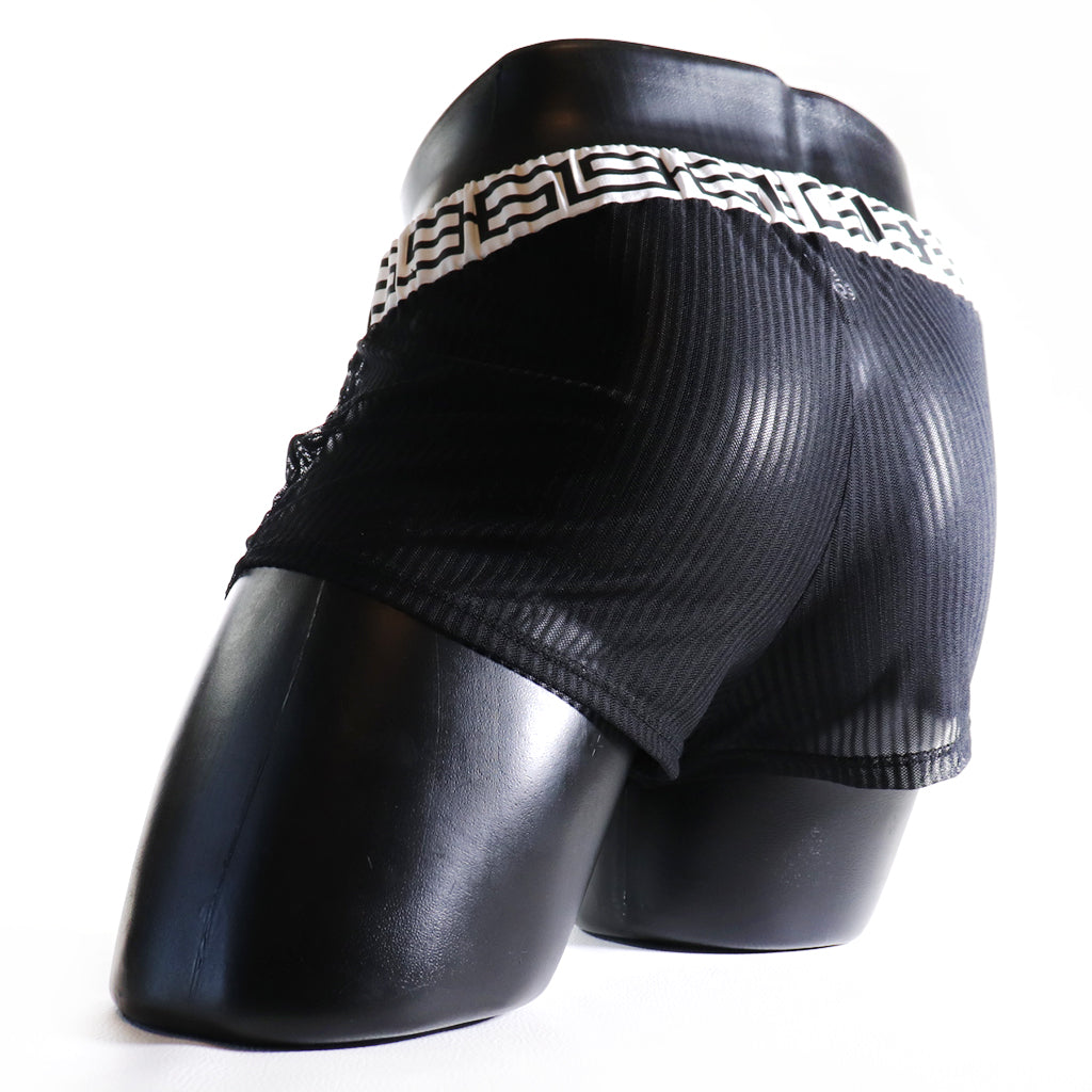 A - MINI - SHORT TRANSPARENT 69 – NOIR ET BLANC