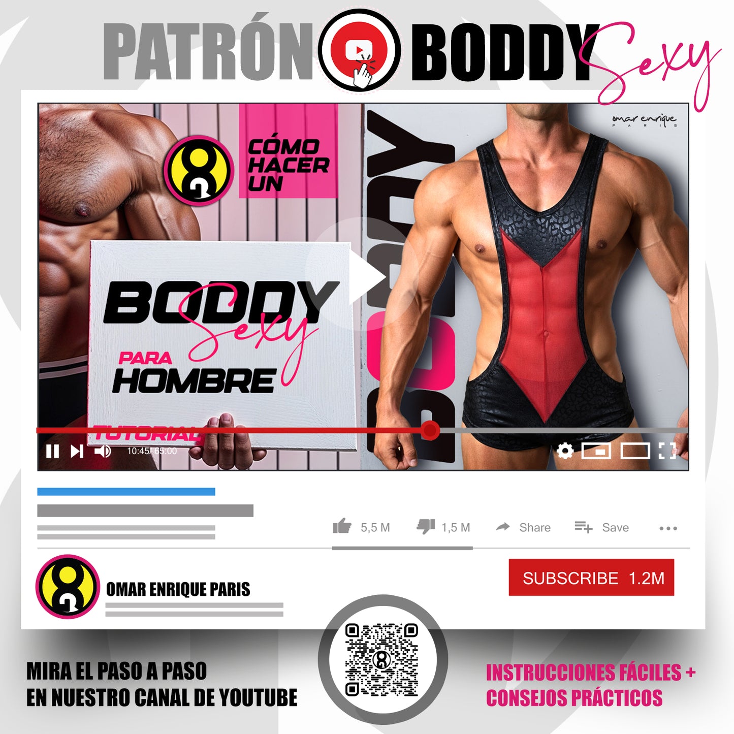 PATRON BODDY SEXY / TALLA M – PDF Descargable