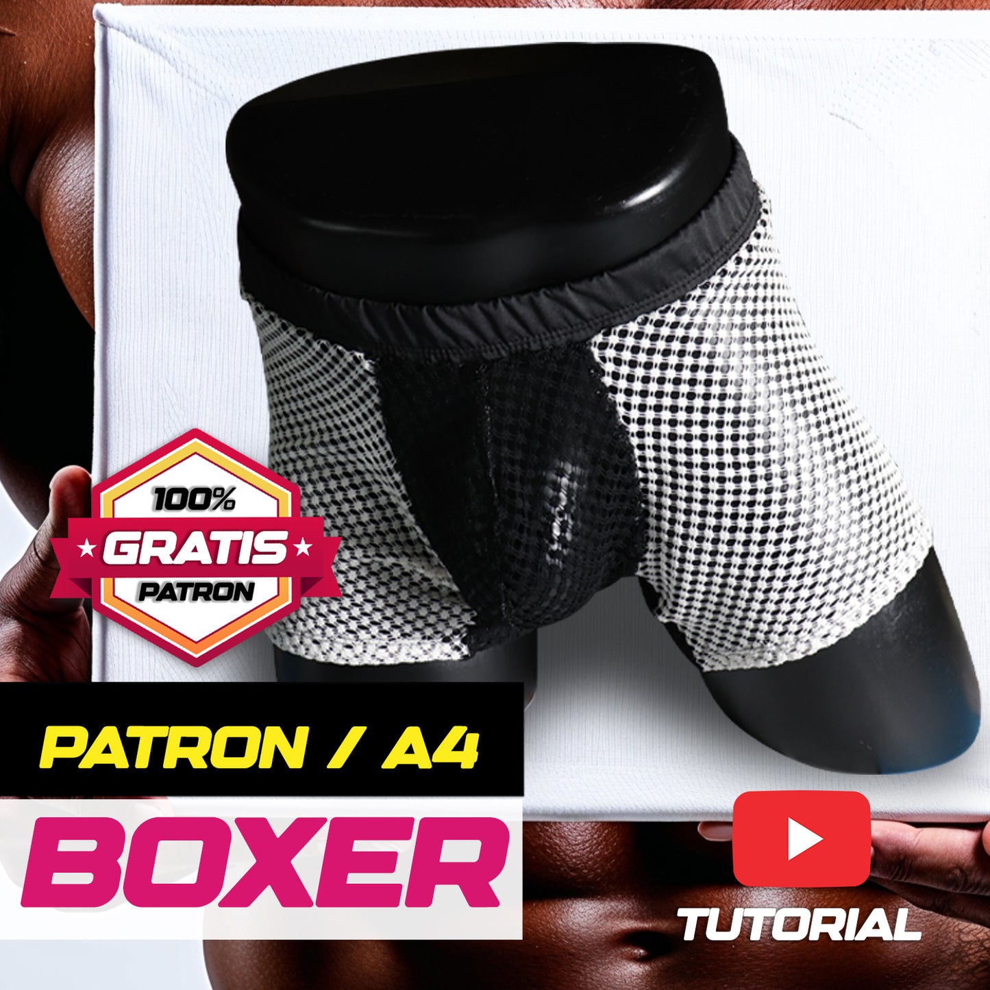 PATRÓN GRATIS – BOXER PARA HOMBRE | PDF A4