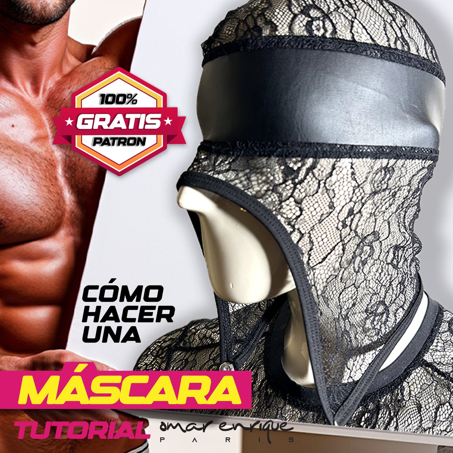 PATRÓN GRATIS – MÁSCARA DE COSTURA