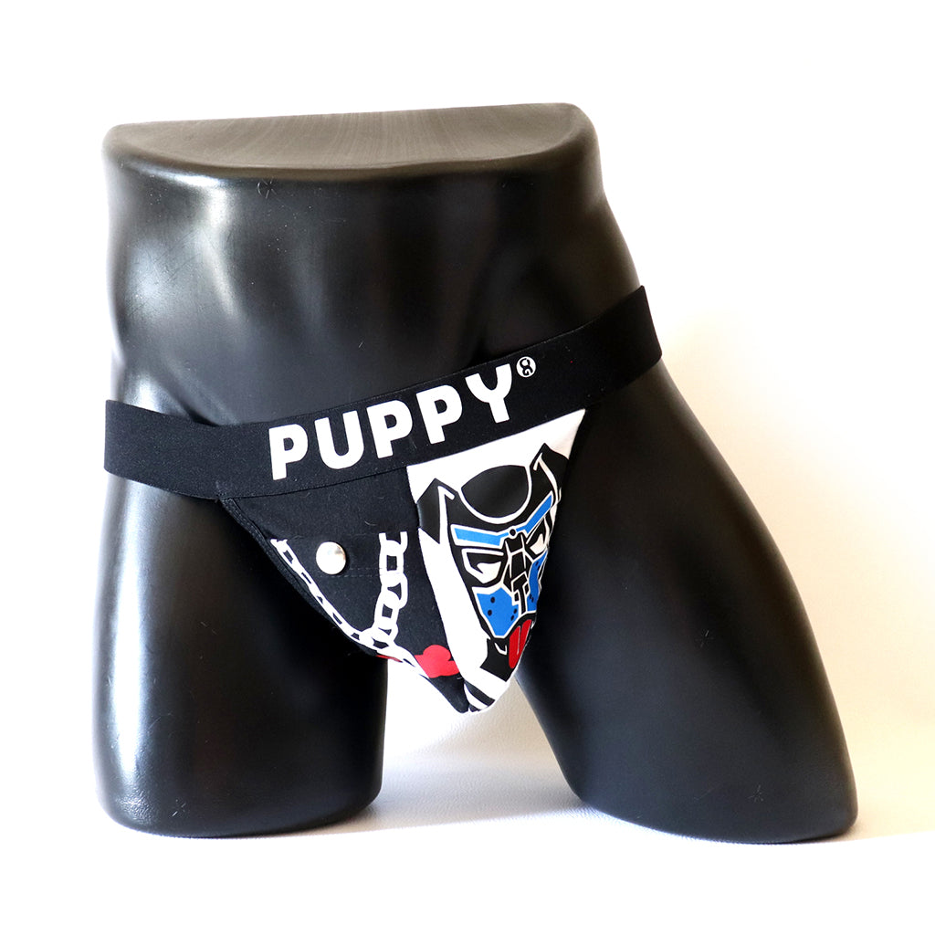 Jockstrap Puppy – Édition Spéciale
Jockstrap Puppy en coton élastique noir avec poche intégrée, conçu par Omar Enrique Paris – sous-vêtements masculins sportifs et fetish.
Keywords: jockstrap homme, jockstrap puppy, sous-vêtements fetish, Omar Enrique Paris