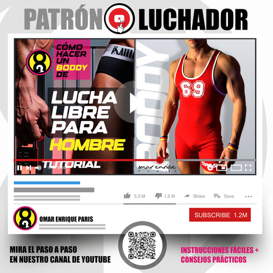 PATRON LUCHADOR TODAS LAS TALLAS /S/M/L/XL/XXL – PDF Descargable