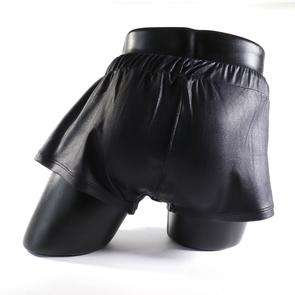 Mini - Short en Simili-Cuir Noir
Mini short en simili-cuir noir avec côtés ouverts, créé par Omar Enrique Paris – mode masculine audacieuse et vêtements sportifs fetish.
short simili cuir homme, short fetish, Omar Enrique Paris