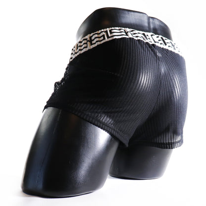 A - MINI - SHORT TRANSPARENT 69 – NOIR ET BLANC