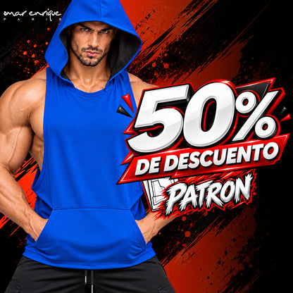 Camiseta fitness sin mangas con capucha | Patrón PDF todas las tallas + Diseño Halloween