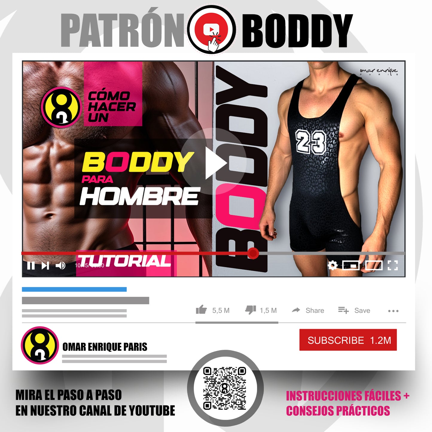 PATRON BODDY TALLA XXL – PDF Descargable