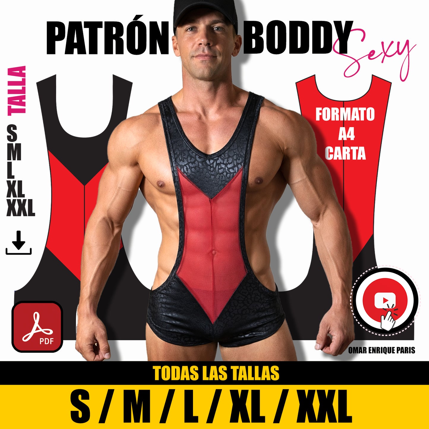 PATRON BODDY SEXY - TODAS LAS TALLAS /S/M/L/XL/XXL – PDF Descargable