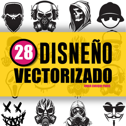 Patrón T-Shirt Sin Manga + 28 Diseños en Vector – PDF Descargable (Tallas S a XXL)