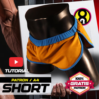 PATRÓN PDF A4 SHORT CON JOCKSTRAP | GRATIS CON CÓDIGO
