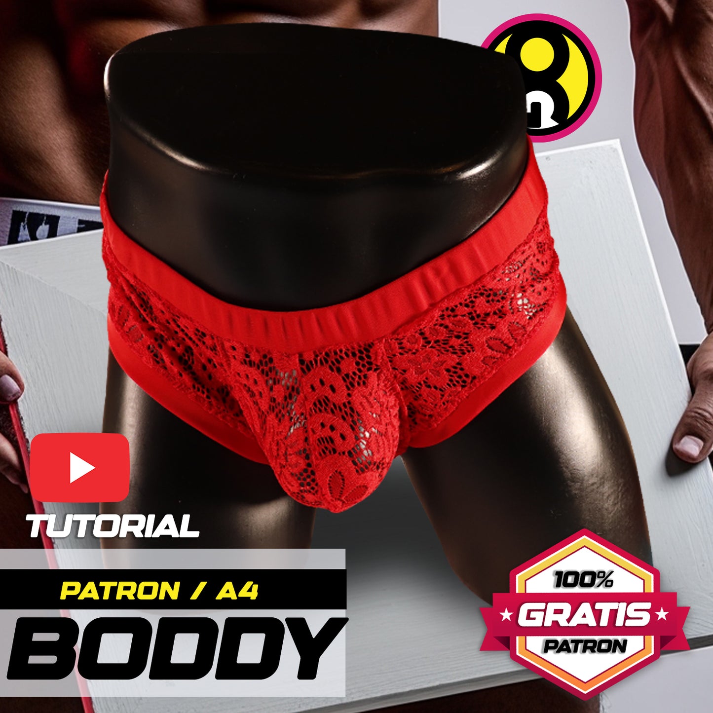PATRÓN GRATIS – SLIP SEXY PARA HOMBRE 🩲 | PDF A4