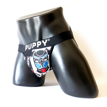 Jockstrap Puppy – Édition Spéciale
Jockstrap Puppy en coton élastique noir avec poche intégrée, conçu par Omar Enrique Paris – sous-vêtements masculins sportifs et fetish.
Keywords: jockstrap homme, jockstrap puppy, sous-vêtements fetish, Omar Enrique Paris