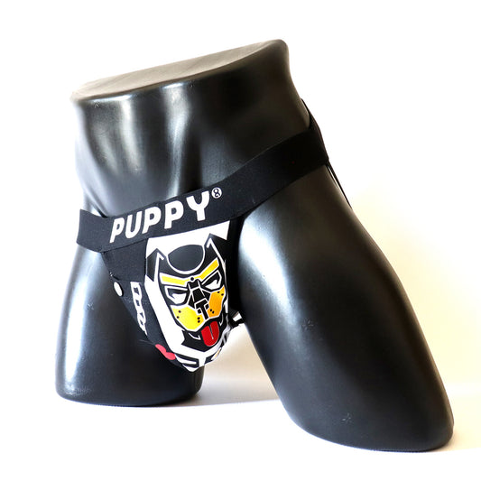 Jockstrap Puppy – Édition Spéciale
Jockstrap Puppy en coton élastique noir avec poche intégrée, conçu par Omar Enrique Paris – sous-vêtements masculins sportifs et fetish.
Keywords: jockstrap homme, jockstrap puppy, sous-vêtements fetish, Omar Enrique Paris