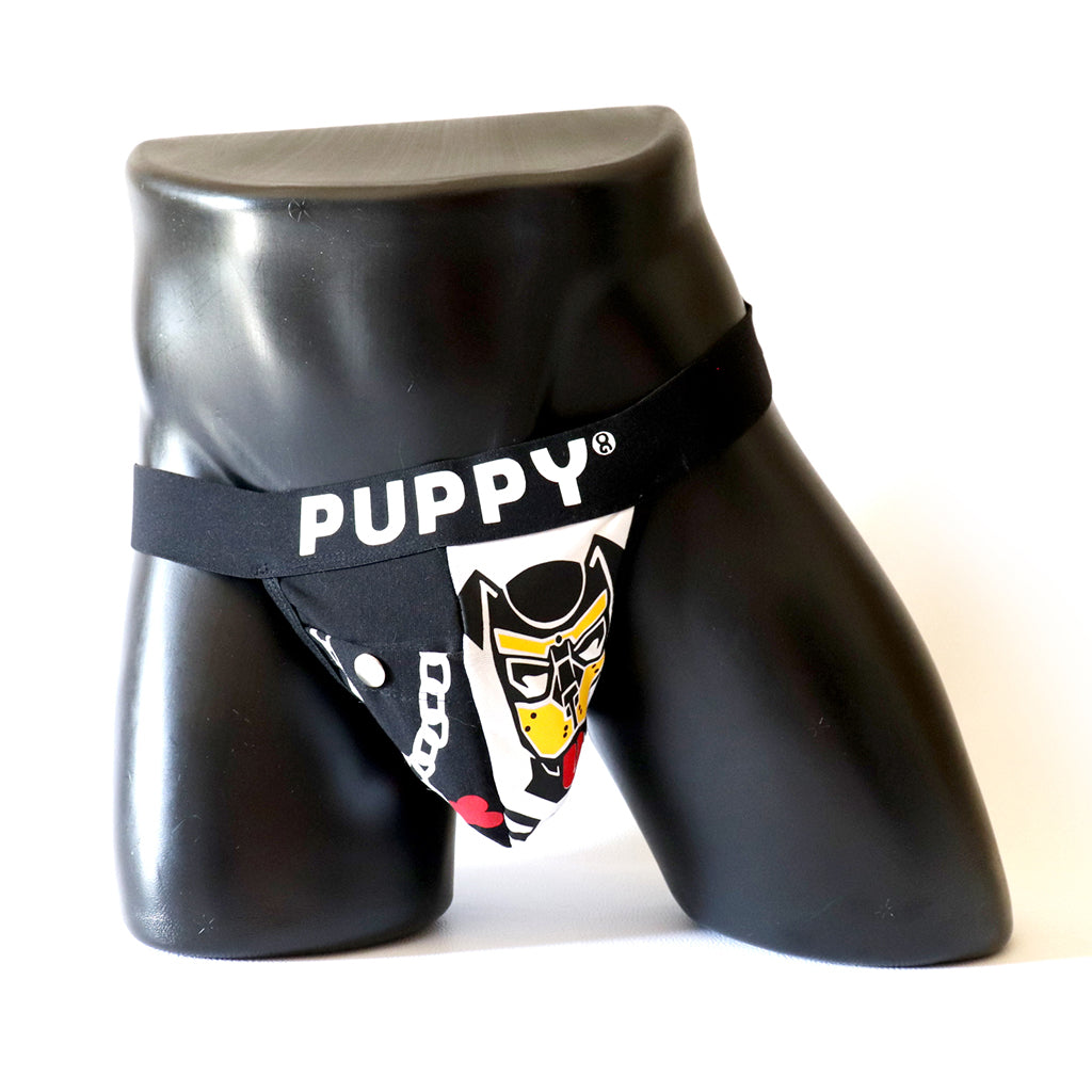 Jockstrap Puppy – Édition Spéciale
Jockstrap Puppy en coton élastique noir avec poche intégrée, conçu par Omar Enrique Paris – sous-vêtements masculins sportifs et fetish.
Keywords: jockstrap homme, jockstrap puppy, sous-vêtements fetish, Omar Enrique Paris