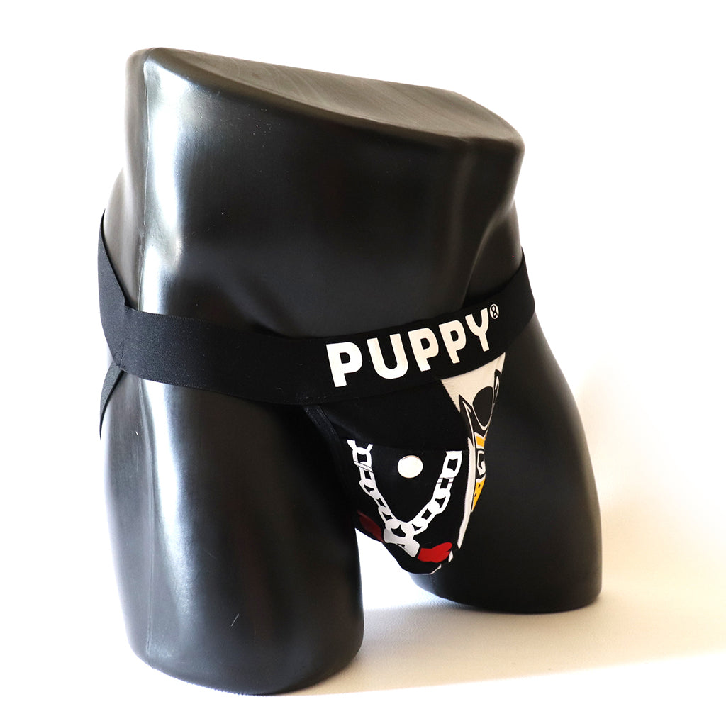 Jockstrap Puppy – Édition Spéciale
Jockstrap Puppy en coton élastique noir avec poche intégrée, conçu par Omar Enrique Paris – sous-vêtements masculins sportifs et fetish.
Keywords: jockstrap homme, jockstrap puppy, sous-vêtements fetish, Omar Enrique Paris