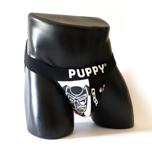 Jockstrap Puppy – Édition Spéciale
Jockstrap Puppy en coton élastique noir avec poche intégrée, conçu par Omar Enrique Paris – sous-vêtements masculins sportifs et fetish.
Keywords: jockstrap homme, jockstrap puppy, sous-vêtements fetish, Omar Enrique Paris