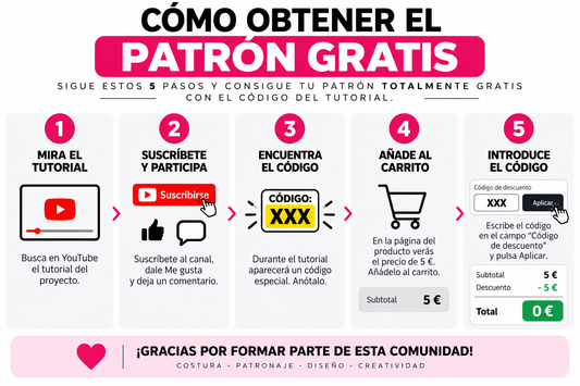PATRÓN PDF CARTA Y A4 MINI BRAGA | GRATIS CON CÓDIGO