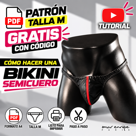 PATRÓN PDF A4 BIKINI SEMICUERO | GRATIS CON CÓDIGO