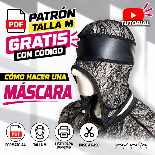 PATRÓN PDF A4 MÁSCARA | GRATIS CON CÓDIGO