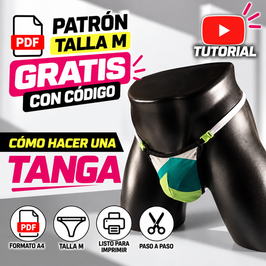 PATRÓN PDF A4 TANGA | GRATIS CON CÓDIGO
