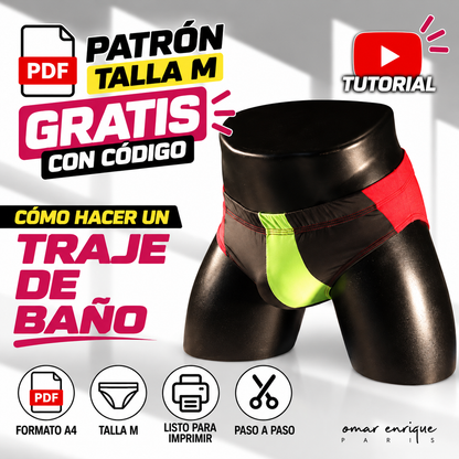 PATRÓN PDF A4 TRAJE DE BAÑO | GRATIS CON CÓDIGO