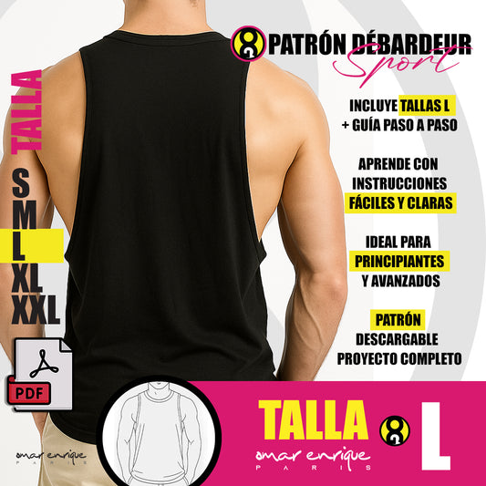 Patrón Débardeur Sport – PDF Descargable (Talla L)