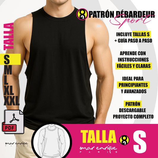Patrón Débardeur Sport – PDF Descargable (Talla S)
