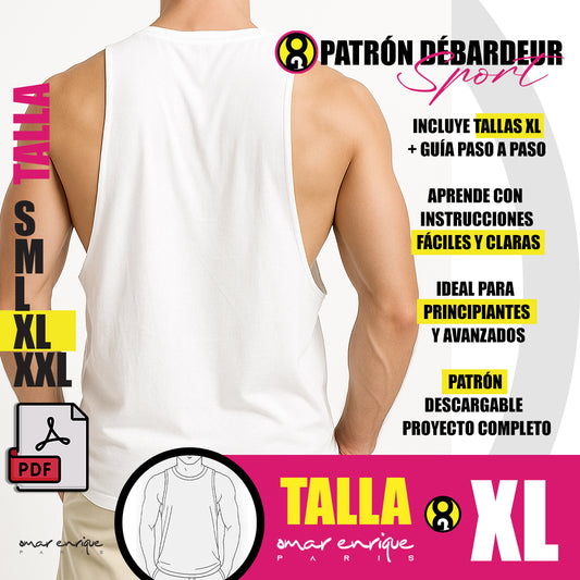 Patrón Débardeur Sport – PDF Descargable (Talla XL)