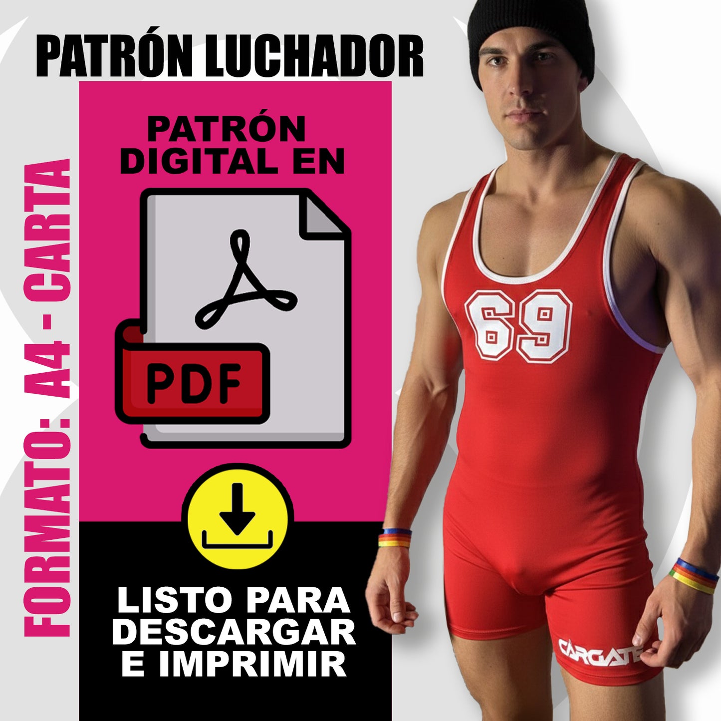 PATRON LUCHADOR TALLA L – PDF Descargable