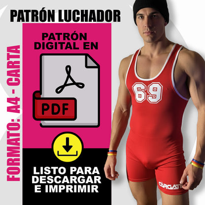 PATRON LUCHADOR TALLA L – PDF Descargable