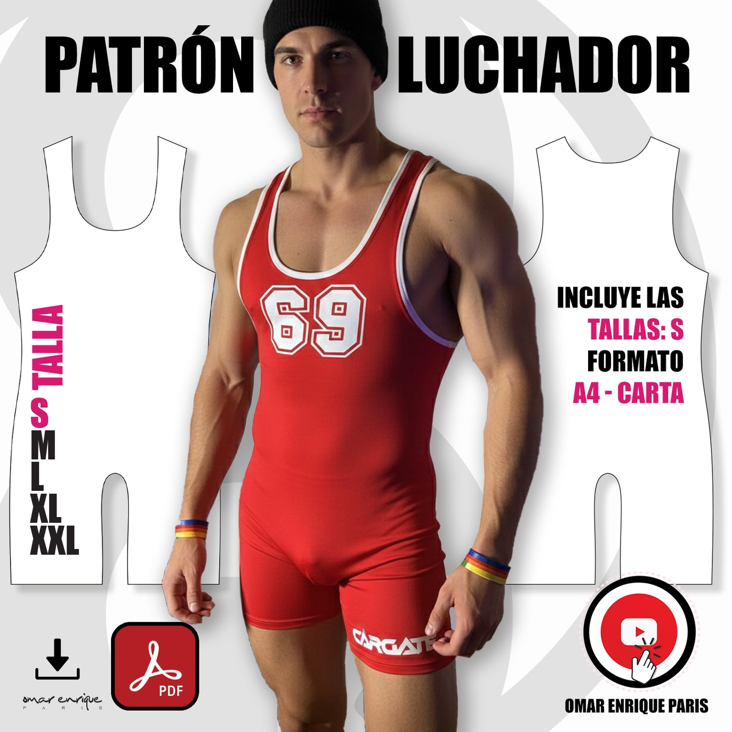 PATRON LUCHADOR TALLA S – PDF Descargable