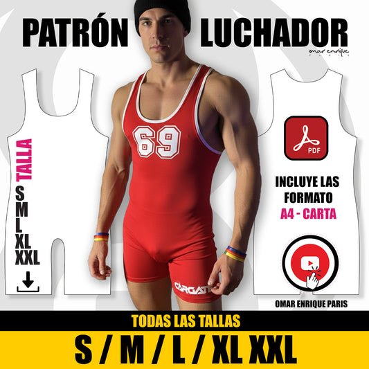 PATRON LUCHADOR TODAS LAS TALLAS /S/M/L/XL/XXL – PDF Descargable