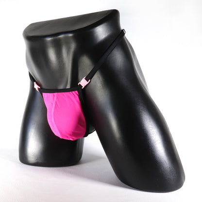 STRING TRANSPARENT – ROSE FLUO