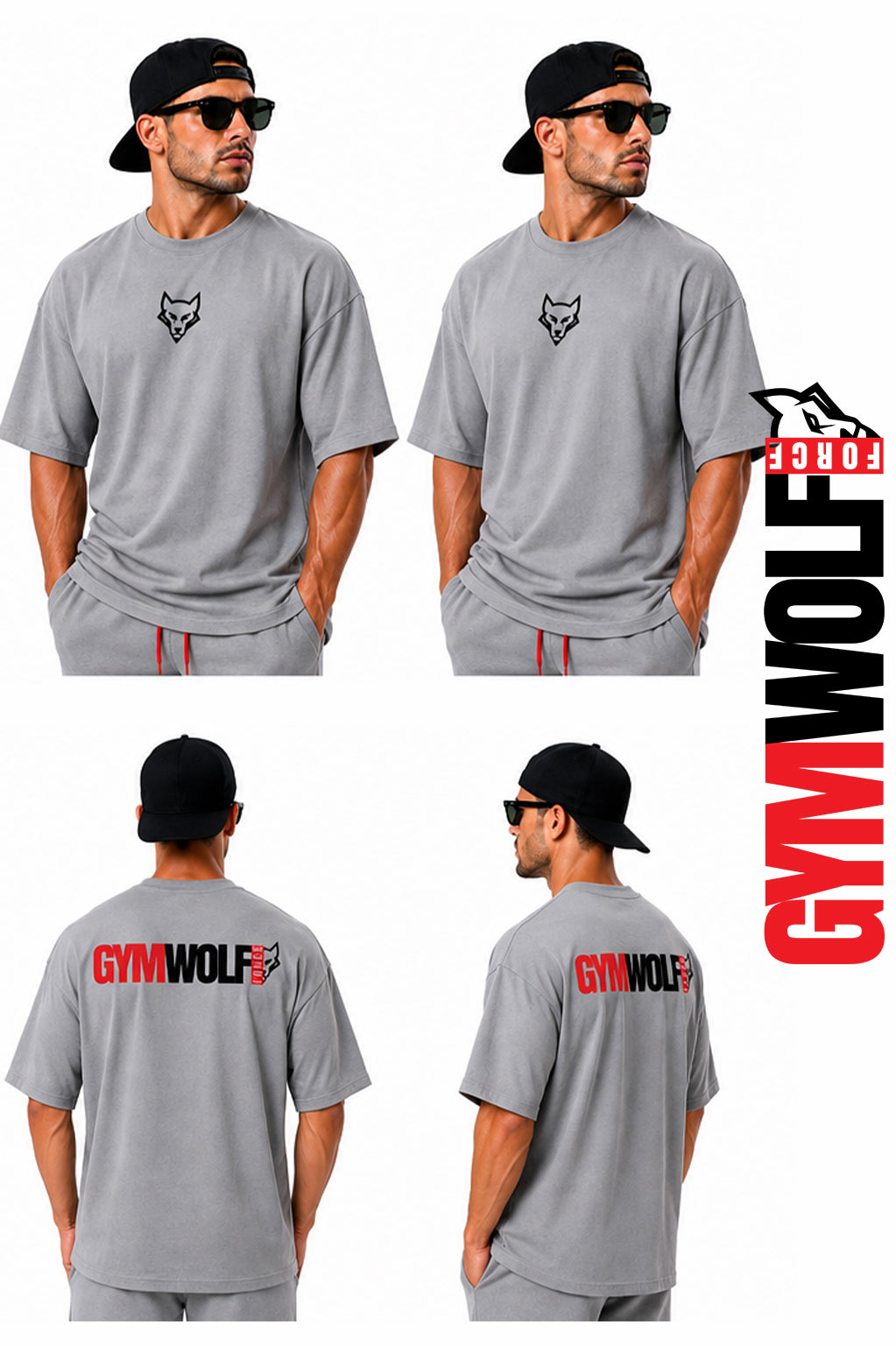 T-SHIRT OVERSIZE GYMWOLFFORCE – WOLF02